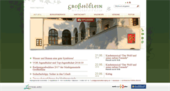 Desktop Screenshot of grosshoeflein.at