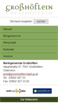 Mobile Screenshot of grosshoeflein.at